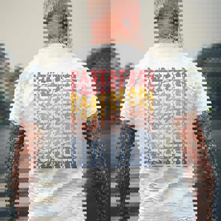 パスタファリ フライングスパゲッティモンスター Fsm グルービー メンズTシャツ バックプリント 高齢者への贈り物