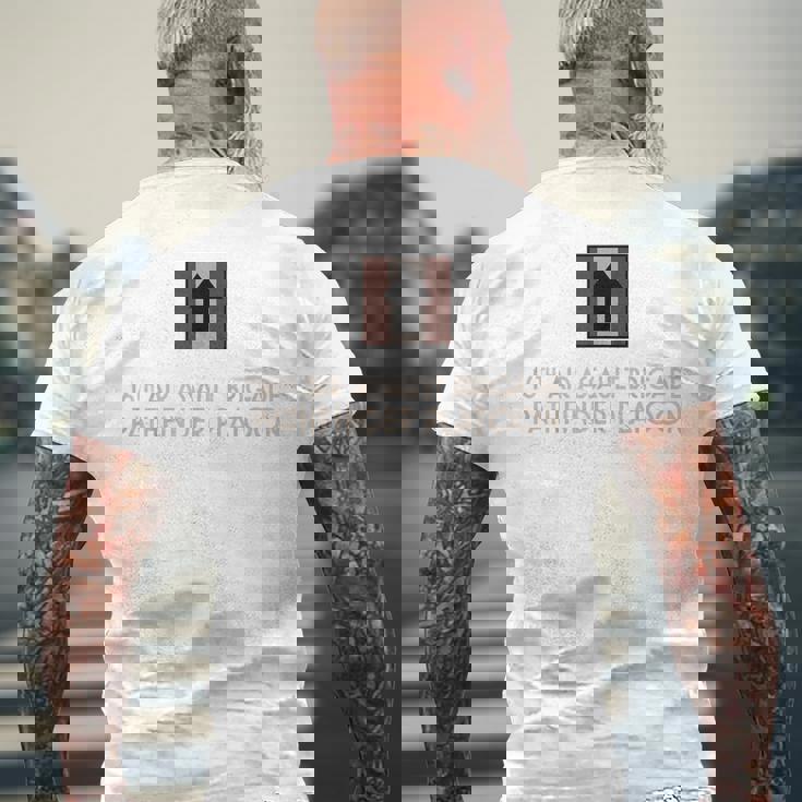 パスファインダー小隊、イギリス陸軍空挺tシャツ落ち着いた メンズTシャツ バックプリント 高齢者への贈り物