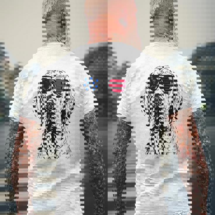 フィラ ブラジレイロ 犬 7月4日 アメリカ国旗 メンズTシャツ バックプリント 高齢者への贈り物