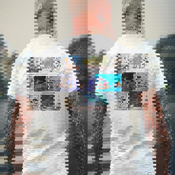 フィンランド ラップランド メンズTシャツ バックプリント 高齢者への贈り物