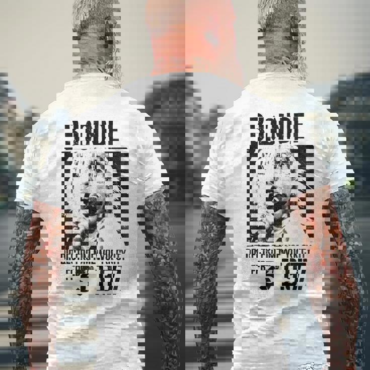 ブロンディ メンズTシャツ バックプリント 高齢者への贈り物