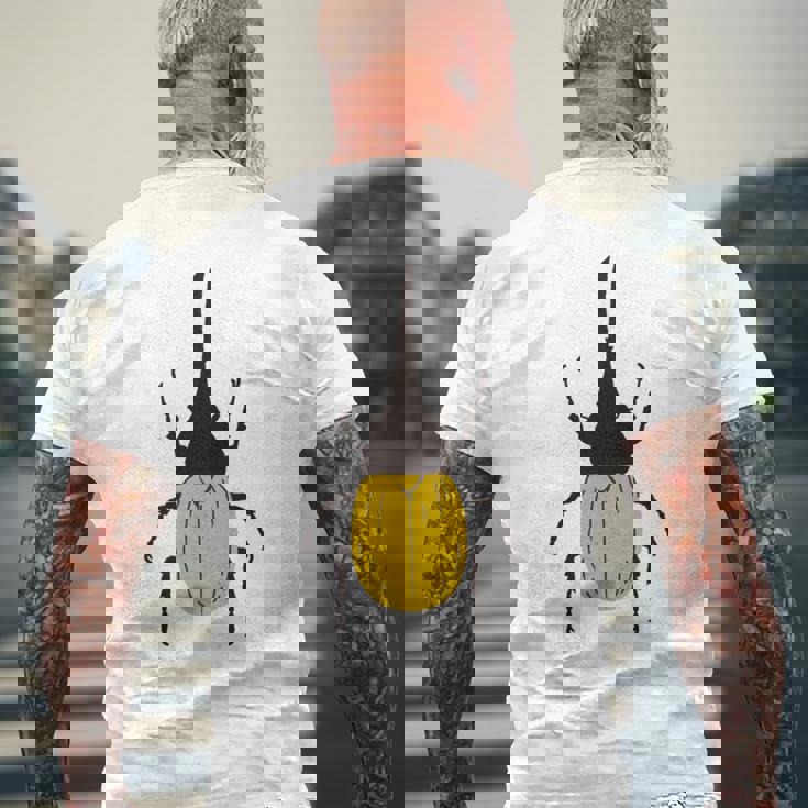 ヘラクレスオオカブト _昆虫_カブトムシ 長袖tシャツ メンズTシャツ バックプリント 高齢者への贈り物