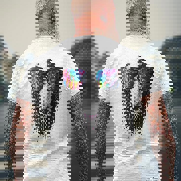 ボルゾイ 犬 モチーフ ペット イラスト サングラス ボルゾイ メンズTシャツ バックプリント 高齢者への贈り物