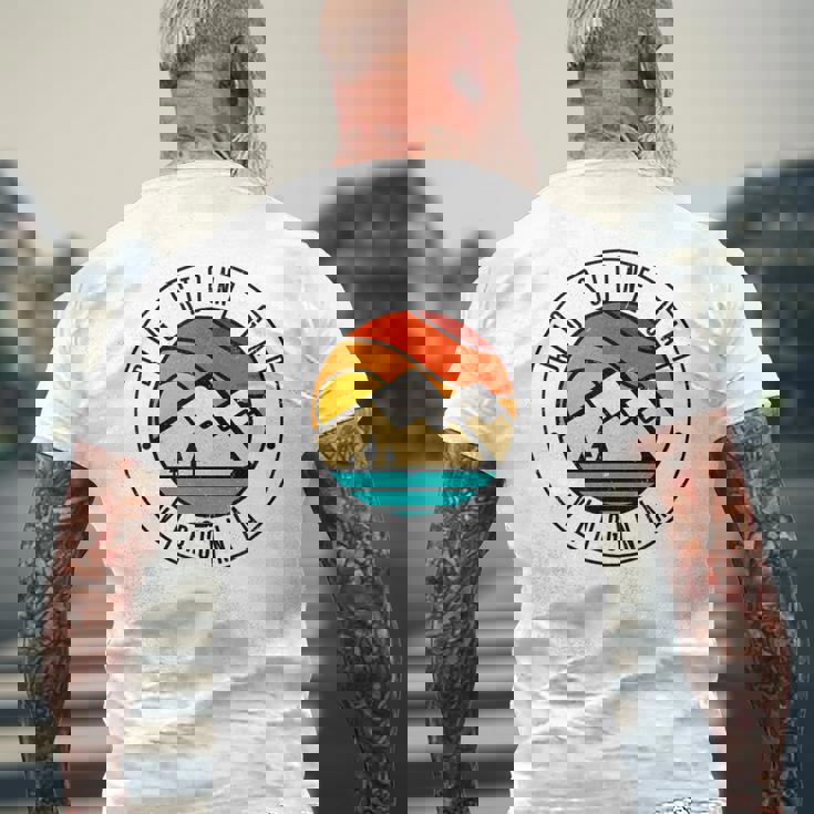 ミニマリスト アウトドア ビッグストーン ギャップ バージニアa メンズTシャツ バックプリント 高齢者への贈り物