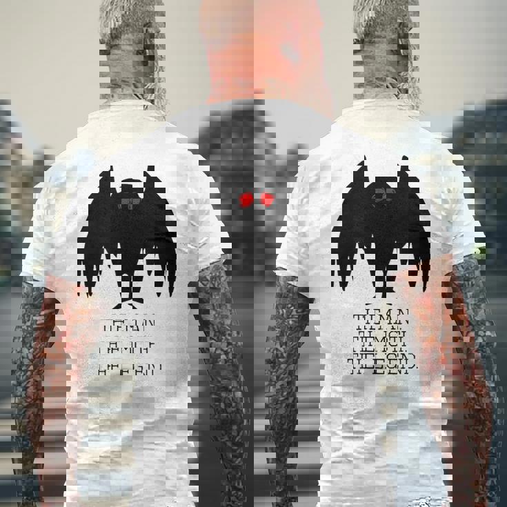 モスマン男女兼用クールクリプティッドモンスターウィアード メンズTシャツ バックプリント 高齢者への贈り物