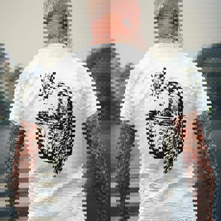 リスちゃん リス シマリス モチーフ げっ歯類 動物 カラフル デザイン メンズTシャツ バックプリント 高齢者への贈り物