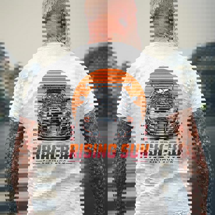 レトロ ヴィンテージ ジャパニーズjdm 東京ジャパン ドリフトレーシング サンカー メンズTシャツ バックプリント 高齢者への贈り物