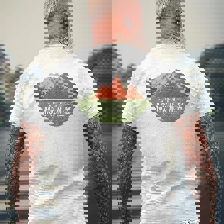 ヴィンテージ Usa マウンテンハイキング マウント・マッキンリー メンズTシャツ バックプリント 高齢者への贈り物