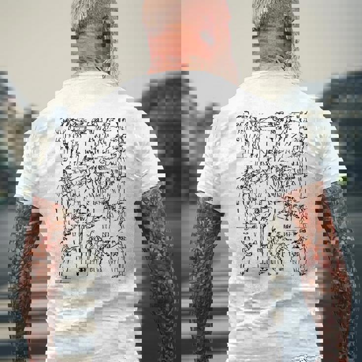 交響曲クラシック音楽家を指揮するグスタフ・マーラー メンズTシャツ バックプリント 高齢者への贈り物