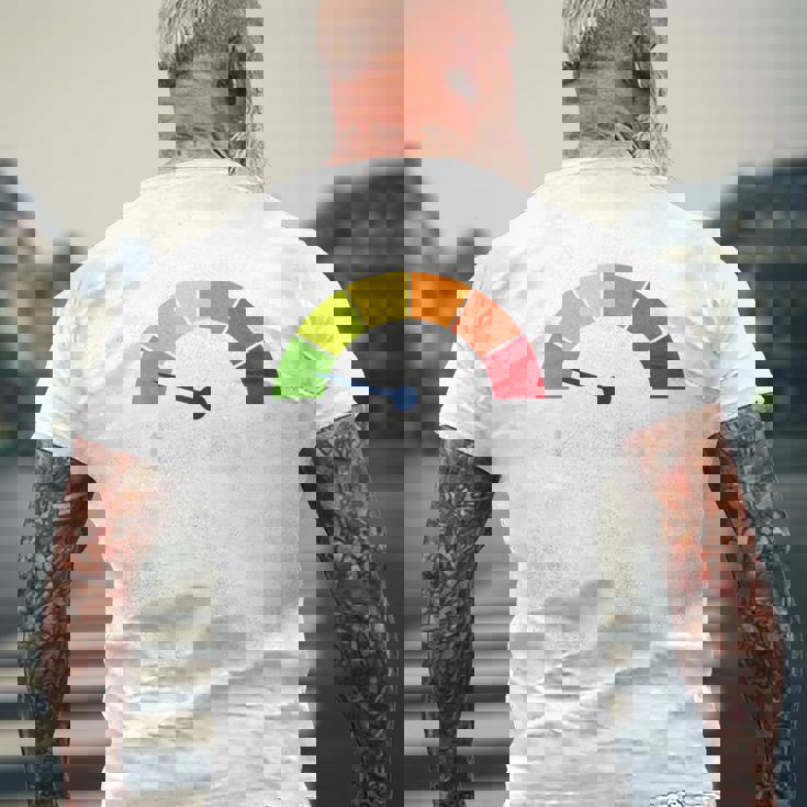 低コルチゾールレベルミーム メンズTシャツ バックプリント 高齢者への贈り物