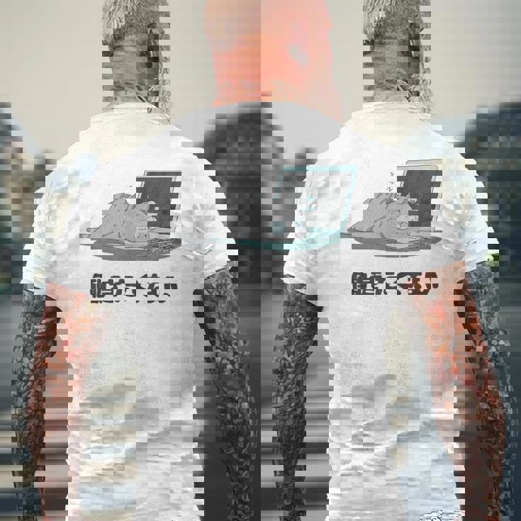 働きたくない 疲れた 寝ている ねこ ネコ 猫好き おもしろ ギャグ ネタ 動物好き 面白い 可愛い 猫 メンズTシャツ バックプリント 高齢者への贈り物