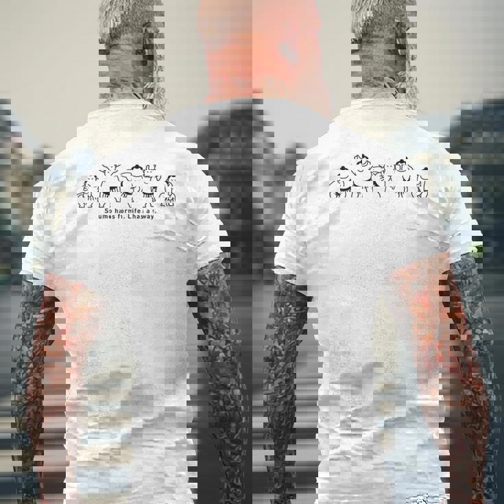 力士の型、人生の道 相撲 力士 相撲に型あり、人生に道あり メンズTシャツ バックプリント 高齢者への贈り物