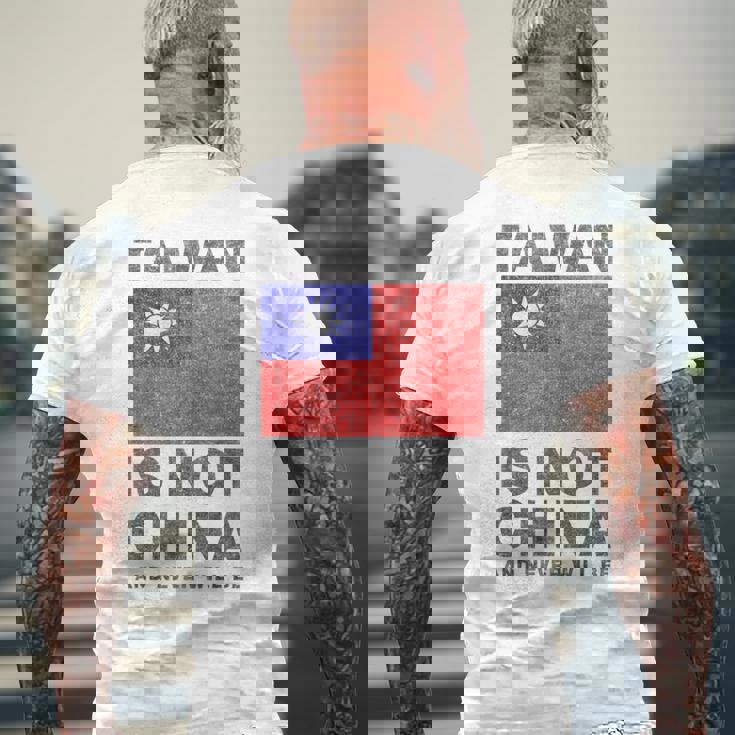 台湾は中国ではありません、反中国共産党、西近平 メンズTシャツ バックプリント 高齢者への贈り物