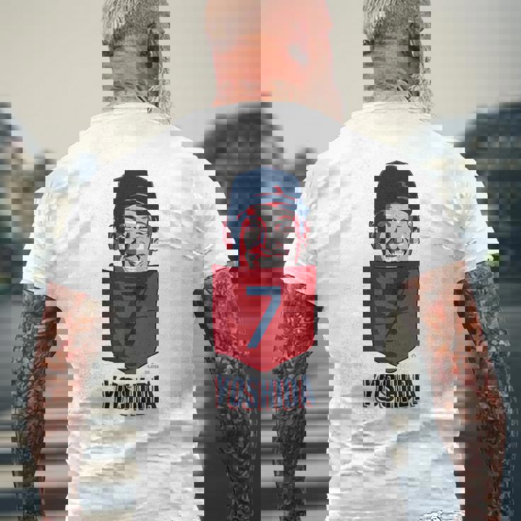 吉田正隆 ボストン野球ポケットtシャツ Mlbpa メンズTシャツ バックプリント 高齢者への贈り物