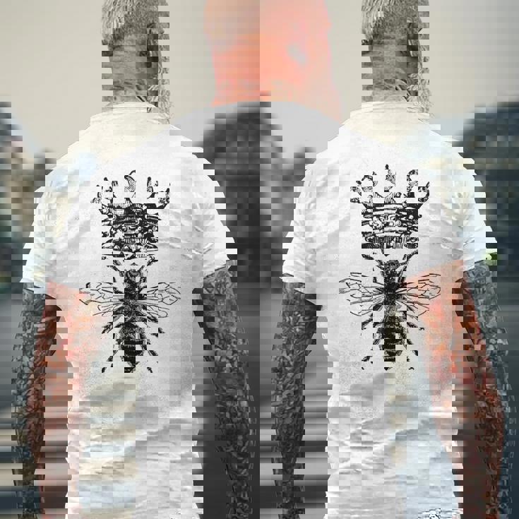 女王蜂 メンズTシャツ バックプリント 高齢者への贈り物