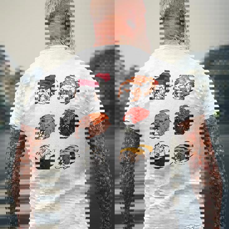 寿司シーズー メンズTシャツ バックプリント 高齢者への贈り物