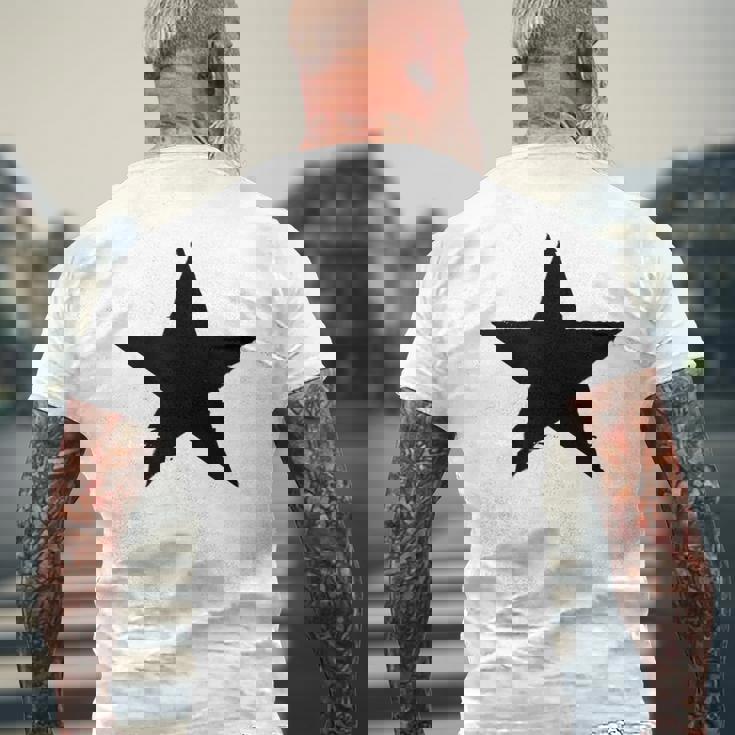 星 星柄 メンズ 半袖 マーク ロック おしゃれ かっこいい 大きいサイズ プリント 白t 春夏 エストンプステラ メンズTシャツ バックプリント 高齢者への贈り物