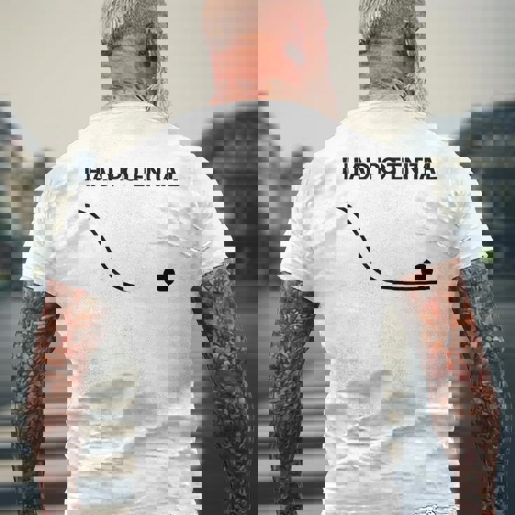 私には面白い物理学の可能性があった メンズTシャツ バックプリント 高齢者への贈り物