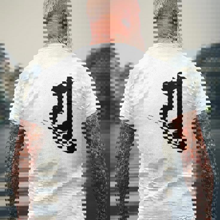 空海 白描 Kukai Hakubyou メンズTシャツ バックプリント 高齢者への贈り物