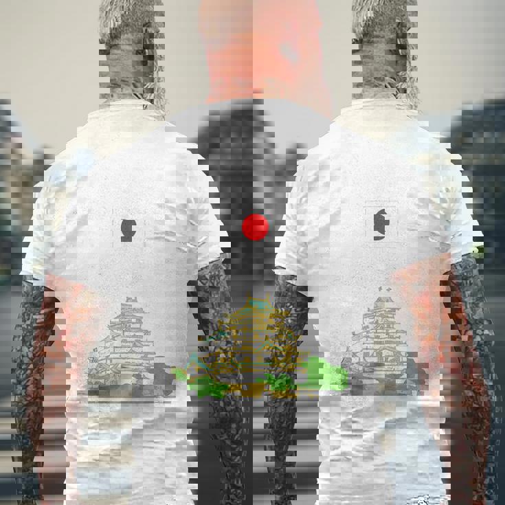 金沢 旅行 お土産 日本 恋人 和 国旗 メンズTシャツ バックプリント 高齢者への贈り物