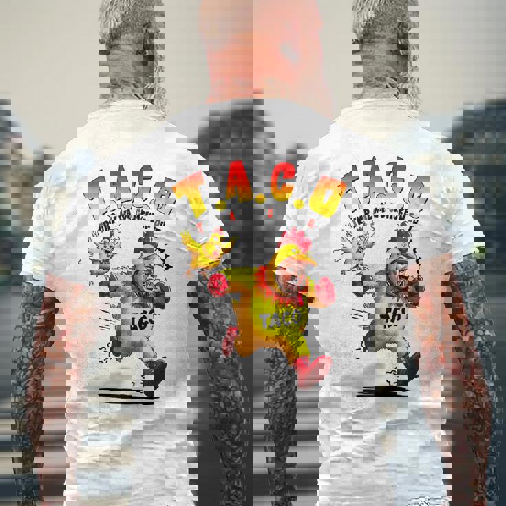 面白いトランプタコジョークアンチトランプ抗議tシャツ メンズTシャツ バックプリント 高齢者への贈り物