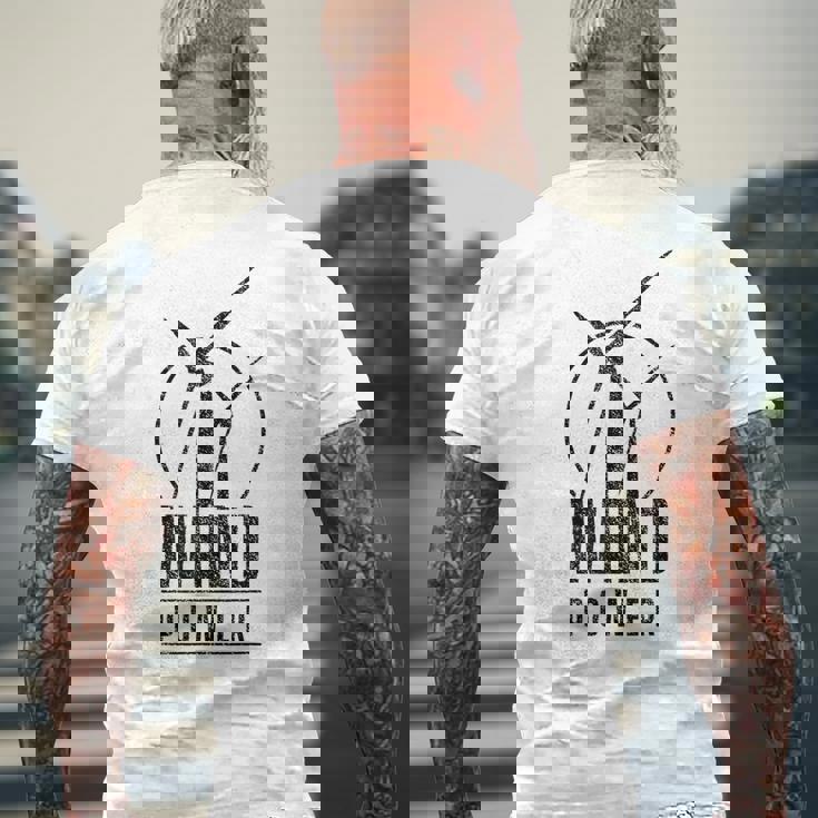 風力発電 風力エネルギー グリーン再生可能タービン 風車 メンズTシャツ バックプリント 高齢者への贈り物