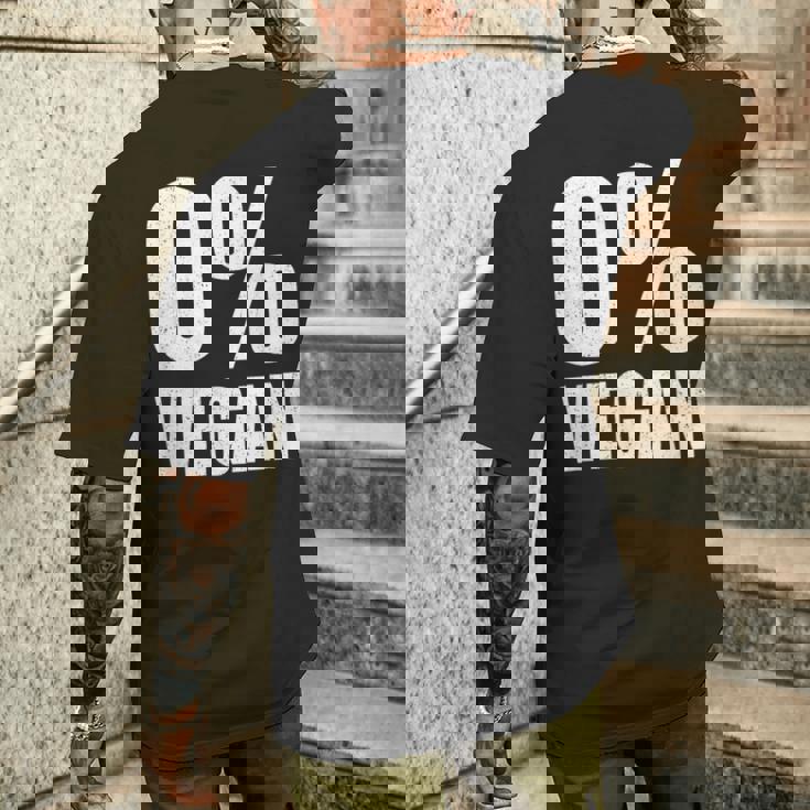 0 ビーガンゼロ パーセントビーガンカーニボア メンズTシャツ バックプリント 彼への贈り物