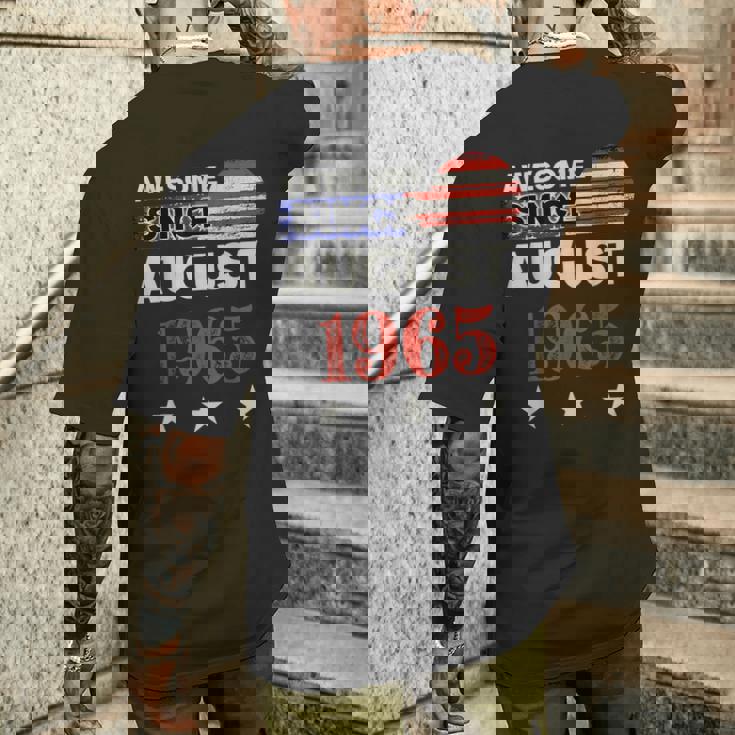 1965年以来素晴らしいヴィンテージアメリカ国旗クラシック1965年8月。 メンズTシャツ バックプリント 彼への贈り物