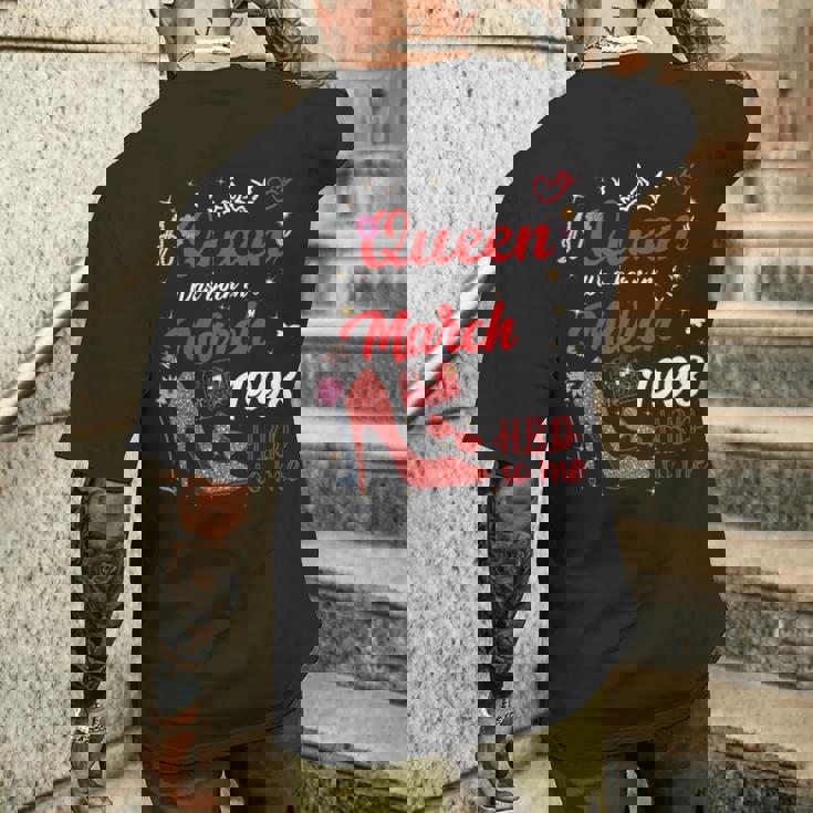 1998年3月 誕生日 この女王は1998年3月に生まれました 長袖tシャツ メンズTシャツ バックプリント 彼への贈り物