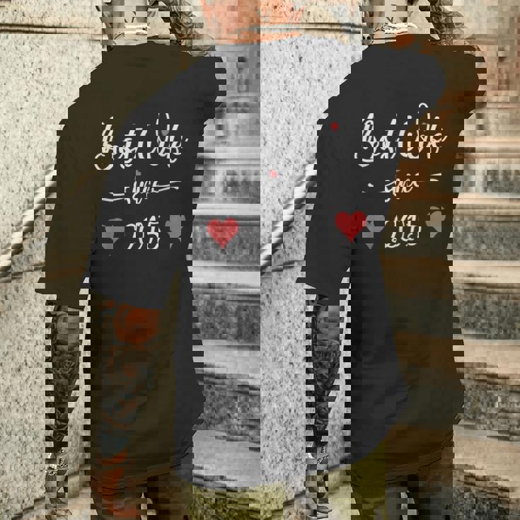 2015年以来最高の妻 結婚11周年記念 11年エピック メンズTシャツ バックプリント 彼への贈り物