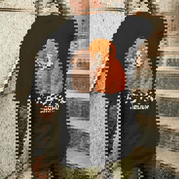 2026年 最愛 モンキーパンチ マカク ぬいぐるみ パンチくん かわいい メンズTシャツ バックプリント 彼への贈り物