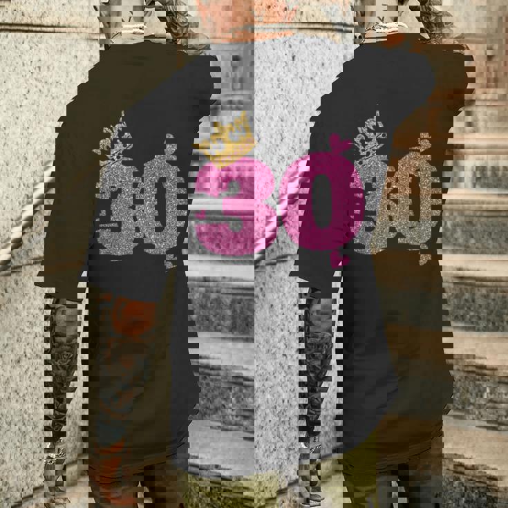 30歳の誕生日 王冠 30歳 誕生日 メンズTシャツ バックプリント 彼への贈り物