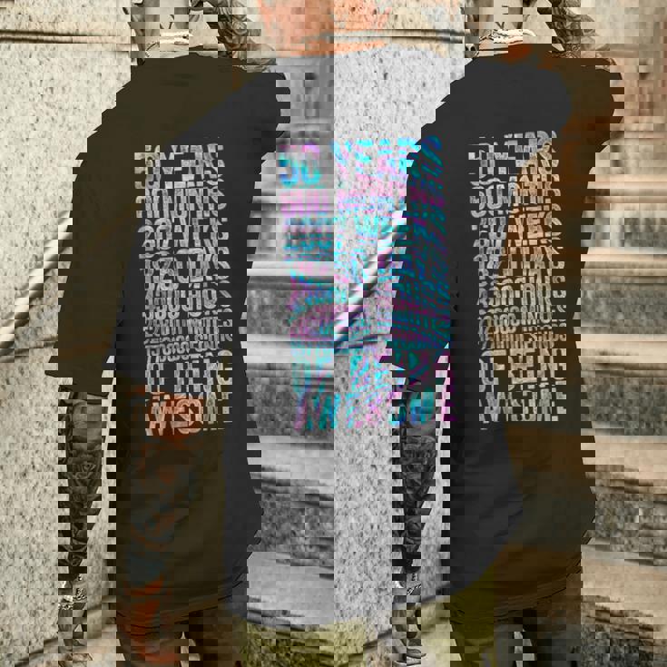 50歳の誕生日の面白いシャツ オールドメーター 面白い50歳ギフト メンズTシャツ バックプリント 彼への贈り物