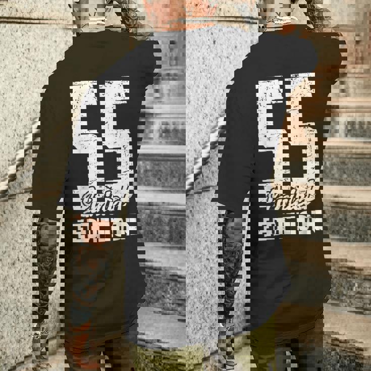 55歳の誕生日 限定版 記念日 ヴィンテージ 55歳 メンズTシャツ バックプリント 彼への贈り物