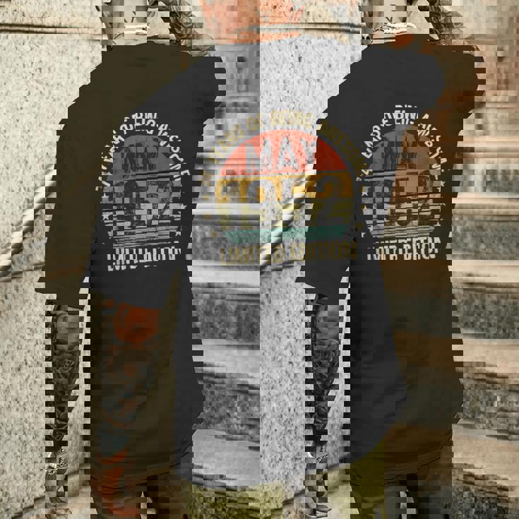 5月の誕生日 Est 1952 限定版 ヴィンテージ 74Th メンズTシャツ バックプリント 彼への贈り物