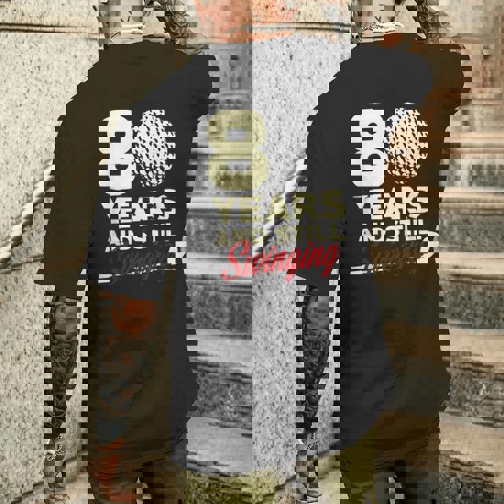 80 Years Andtillwinging メンズTシャツ バックプリント 彼への贈り物