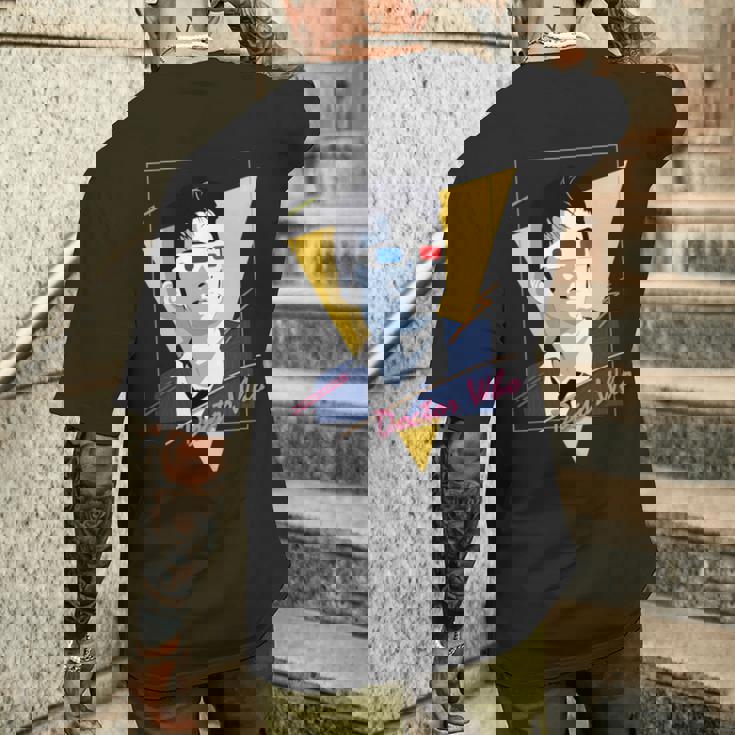 80年代テナントレトロタイムトラベラーsfファン。 長袖tシャツ メンズTシャツ バックプリント 彼への贈り物