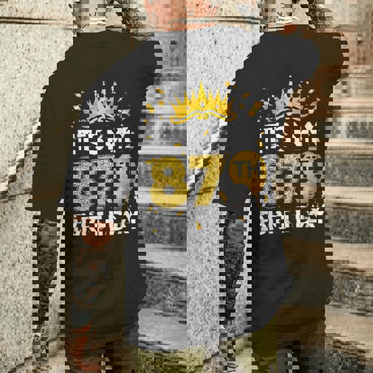 87歳の誕生日プレゼント 87歳の誕生日 87歳の誕生日 メンズTシャツ バックプリント 彼への贈り物