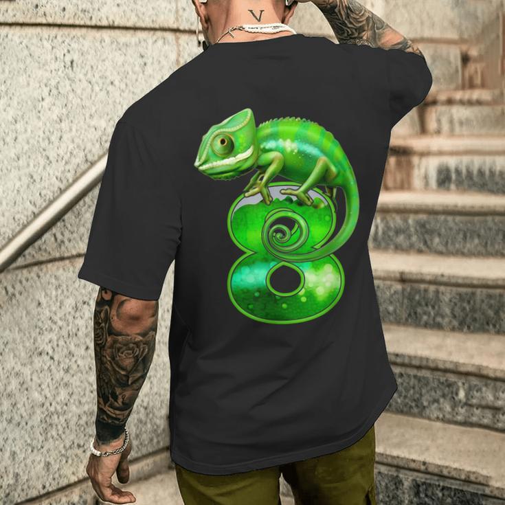 8E Anniversaire Lézard Pour Enfants 8 Ans Caméléon T-shirt imprimé au dos Cadeaux pour lui