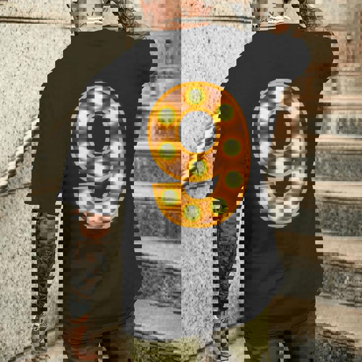 9周年記念 9回目 結婚9周年記念 メンズTシャツ バックプリント 彼への贈り物