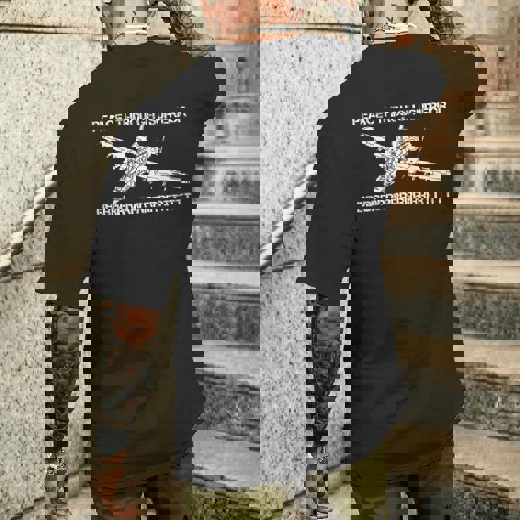 A-10イボイノシシサンダーボルトプレーンミームbbbrrrtttおかしいジョーク 長袖tシャツ メンズTシャツ バックプリント 彼への贈り物