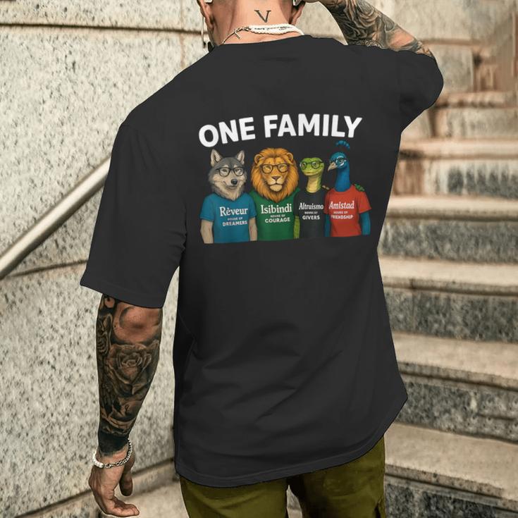 AMISTAD ISIBINDI ALTRUISMO REVEUR 4 Houses 1 Family Men's Back Print T ...