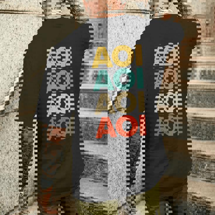 Aoi 葵 メンズTシャツ バックプリント 彼への贈り物