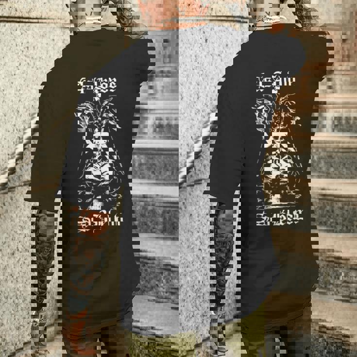 As Aboveo Below Baphomet ブラックマジックデビル 長袖tシャツ メンズTシャツ バックプリント 彼への贈り物