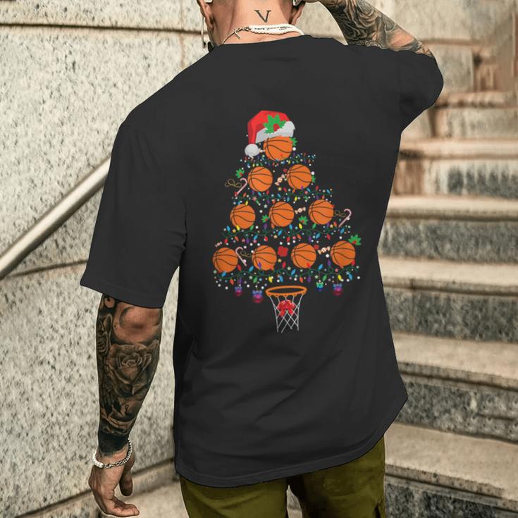 Ballon De Basket De Noël T-shirt imprimé au dos Cadeaux pour lui