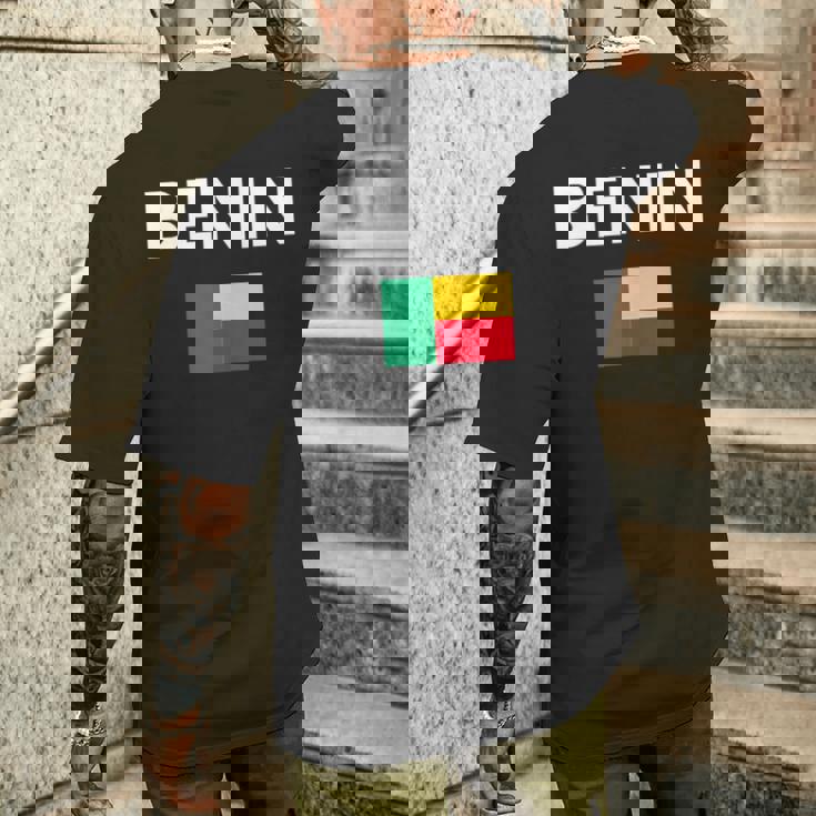 Benin Flag Country Nation Tank Top Men's Back Print T-Shirt Gifts for Him