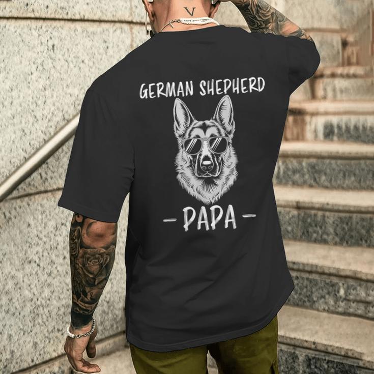 Berger Allemand Papa Drôle Berger Allemand T-shirt imprimé au dos Cadeaux pour lui