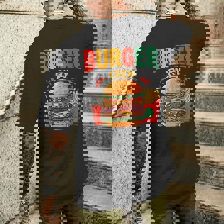 Berger Crew Hamburger Cheeseburger Fast Food Lovers メンズTシャツ バックプリント 彼への贈り物