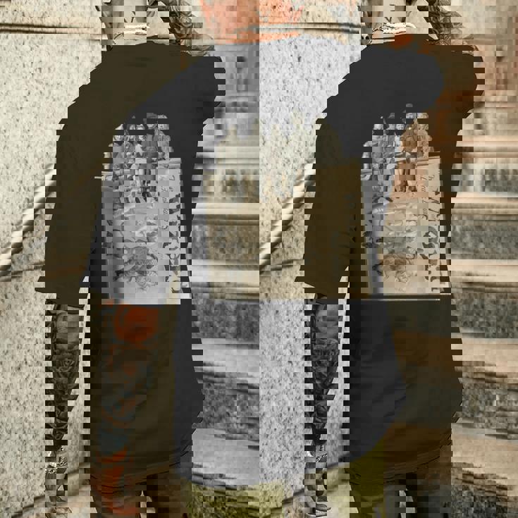 Big Oz Book オズの魔法使い ドロシー・トト ブリキの人 ライオン かかし メンズTシャツ バックプリント 彼への贈り物