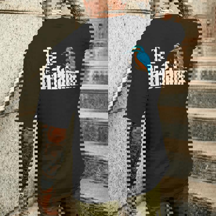 The Birdfather シャツ バードウォッチング ファニー ミーム バーダー ダディ メンズTシャツ バックプリント 彼への贈り物